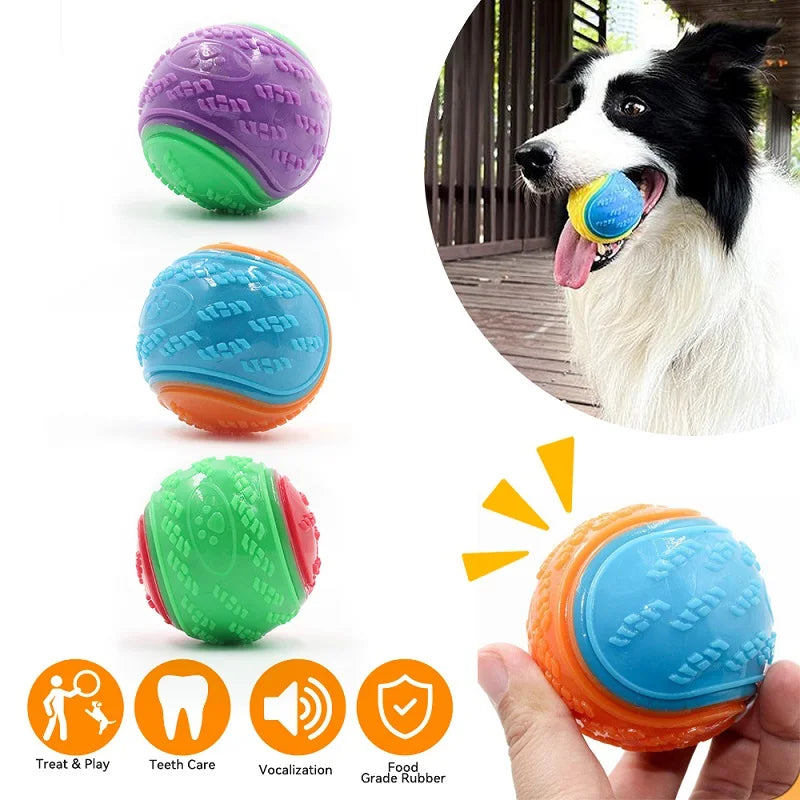 Interactive Squeaky Toy Ball for Pets