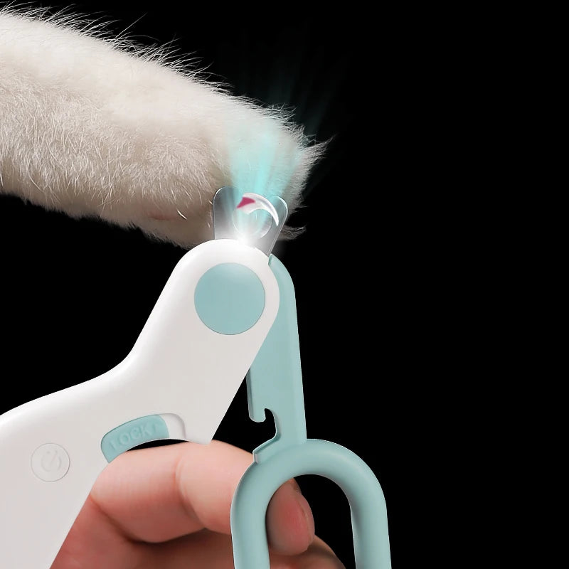 LED Light Nail Cutter with Safety Lock for Pets