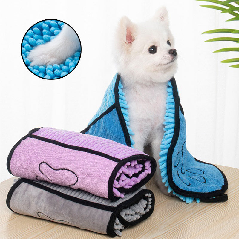 Super Absorbent Pet Bathrobe Microfiber Bath Towel