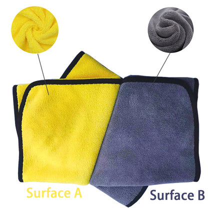 Soft Microfiber Pet Drying Towel - Yellow