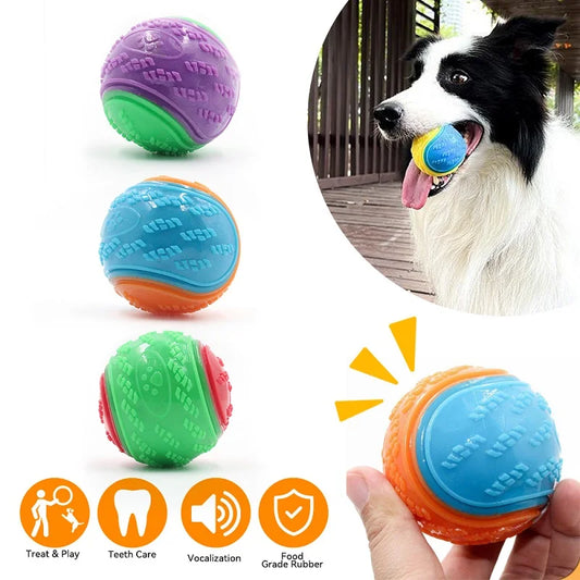 Interactive Squeaky Toy Ball for Pets