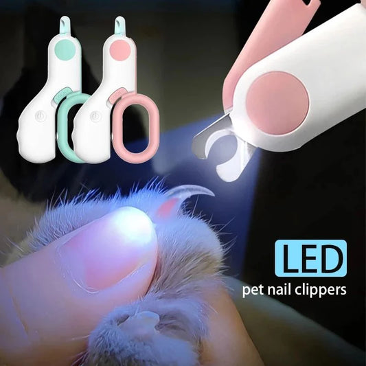 LED Light Nail Cutter with Safety Lock for Pets