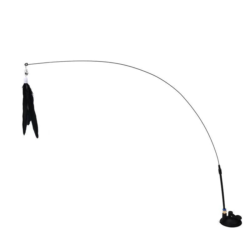 Interactive Feather Wand Toy for Cats