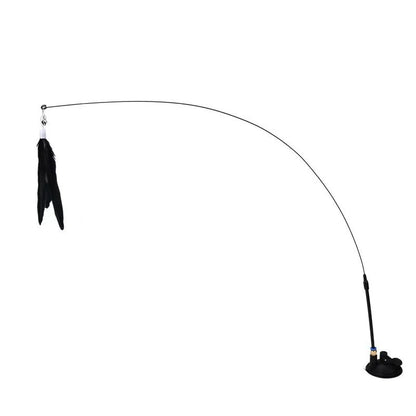 Interactive Feather Wand Toy for Cats